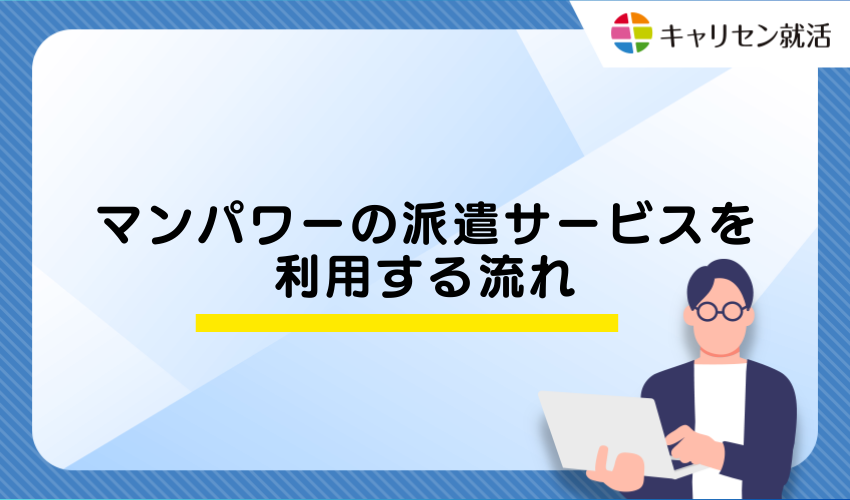 マンパワーの派遣サービスを利用する流れ