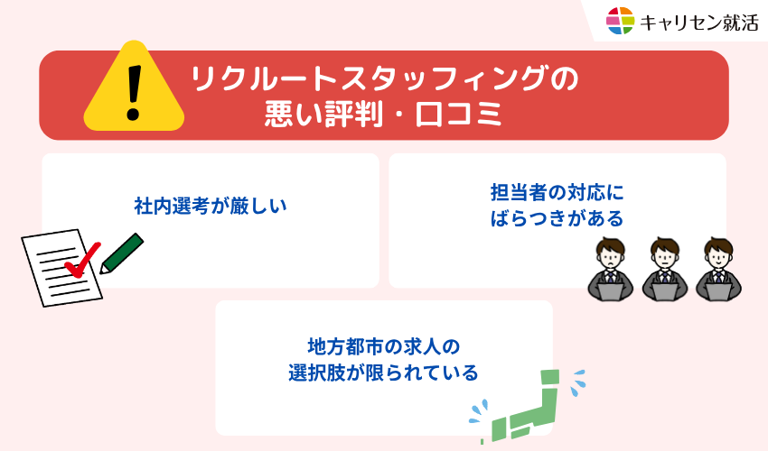 リクルートスタッフィングの悪い評判・口コミ