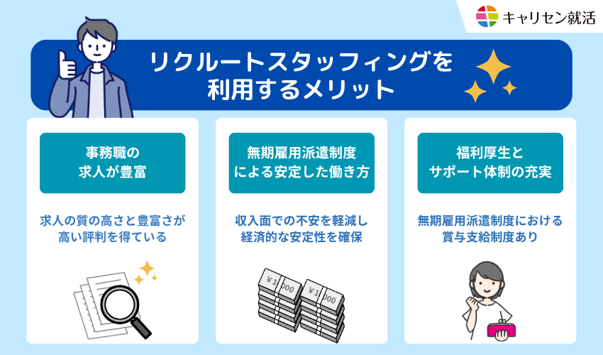 リクルートスタッフィングを利用するメリット