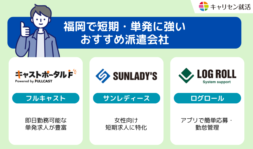 福岡で短期・単発に強いおすすめ派遣会社