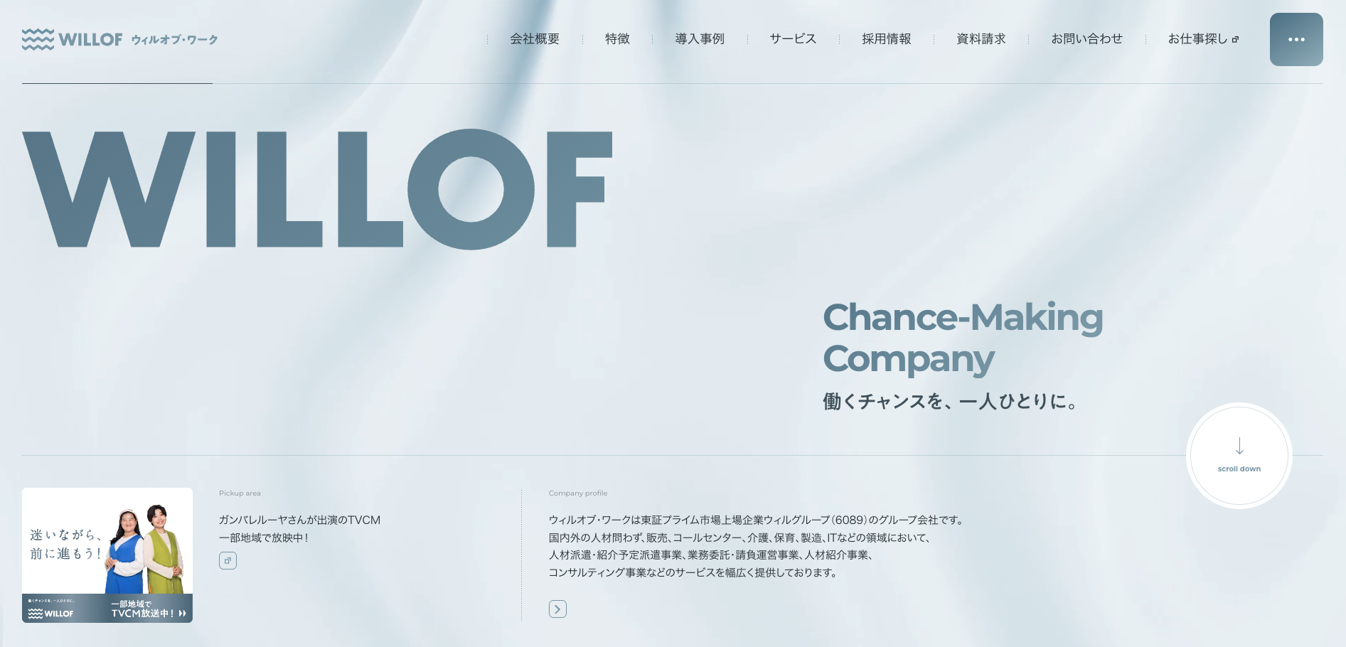 ウィルオブワーク